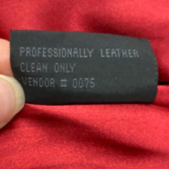 GUESS Vintage Y2K Camel Tan Suede Zippered Jacket Red Lining - Picture 11 of 15